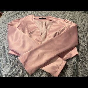 dressy pale pink jacket